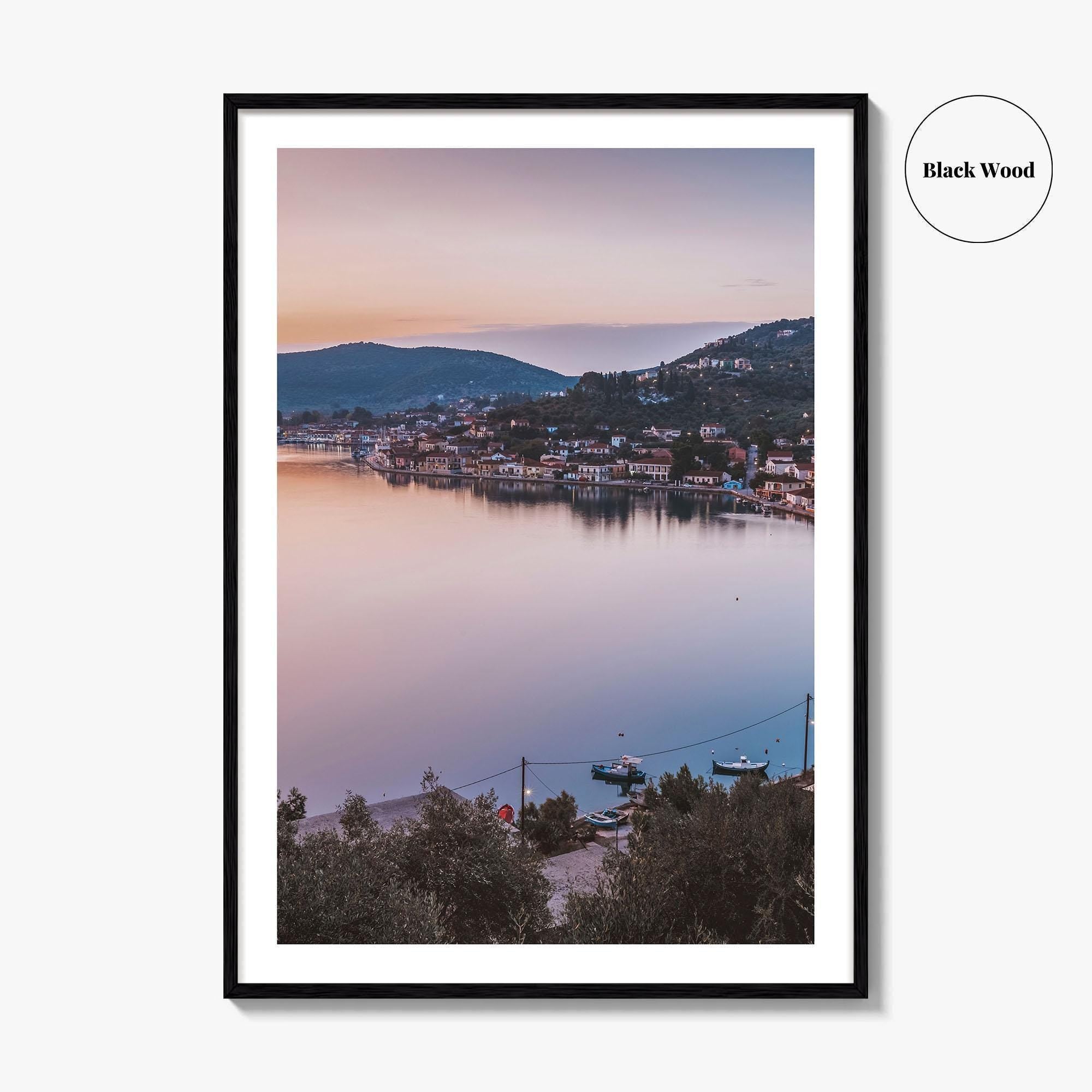 Ithaca Fine Art Photo Print, Vathy Village, Molos Gulf, Greece Wall Poster, Ionian Islands
