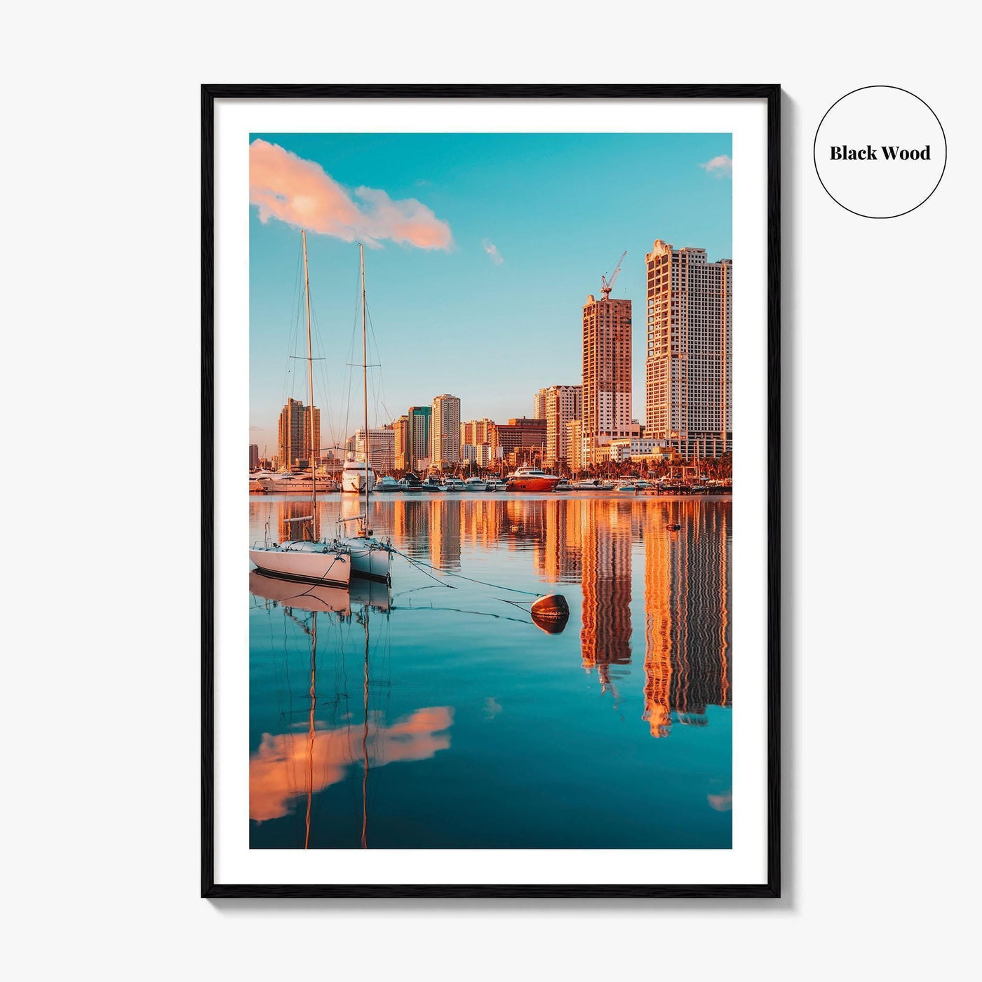 Manila Skyline Fine Art Photo Print, Manila Bay, Philippines Wall Decor Poster