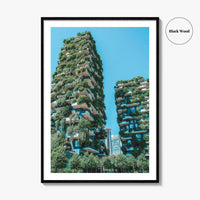 Milan Fine Art Photo Print, Bosco Verticale Vertical Forest, Milano Italy Wall Decor Poster
