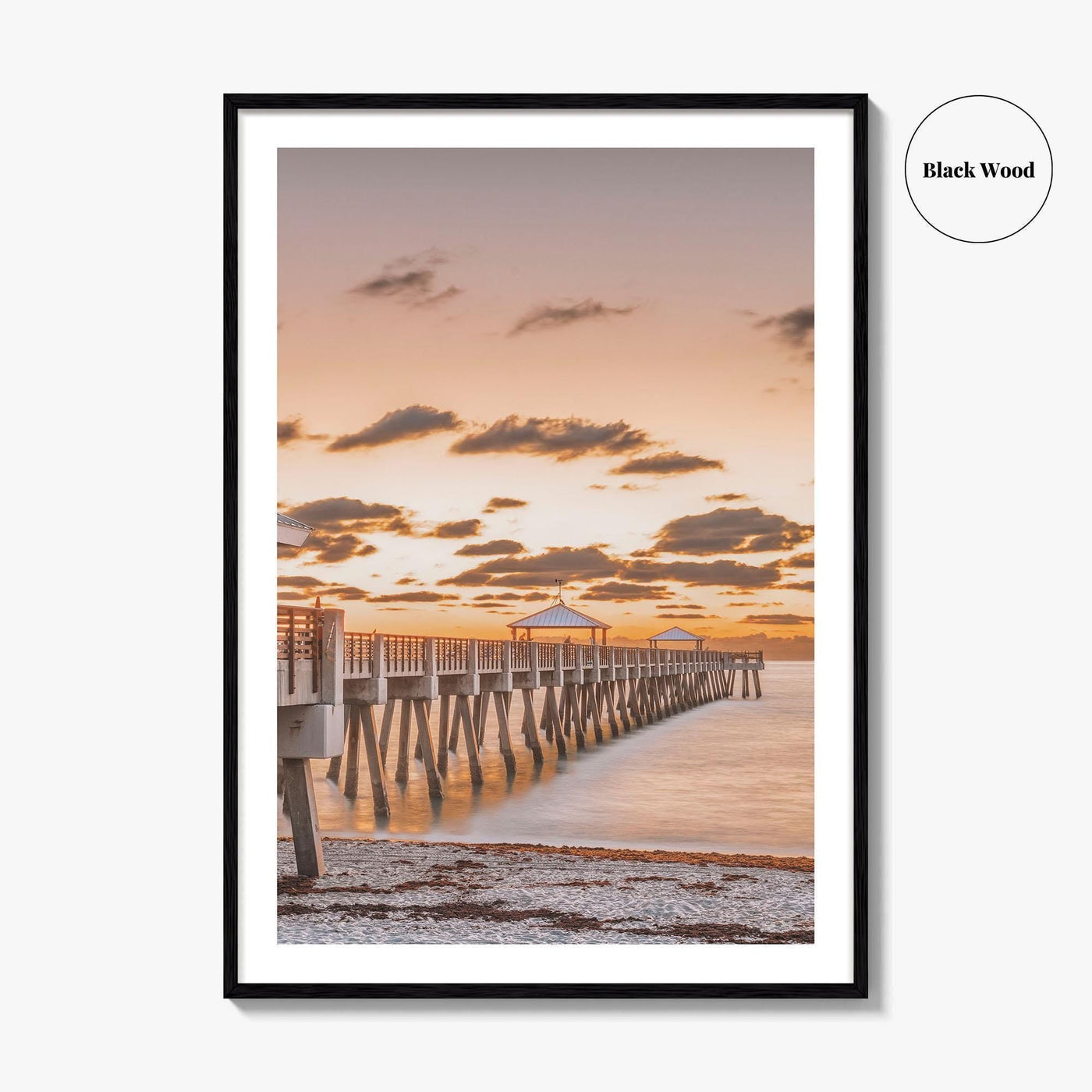 Jupiter Fine Art Photo Print, Juno Beach Pier, Juno Florida USA Poster