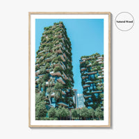 Milan Fine Art Photo Print, Bosco Verticale Vertical Forest, Milano Italy Wall Decor Poster