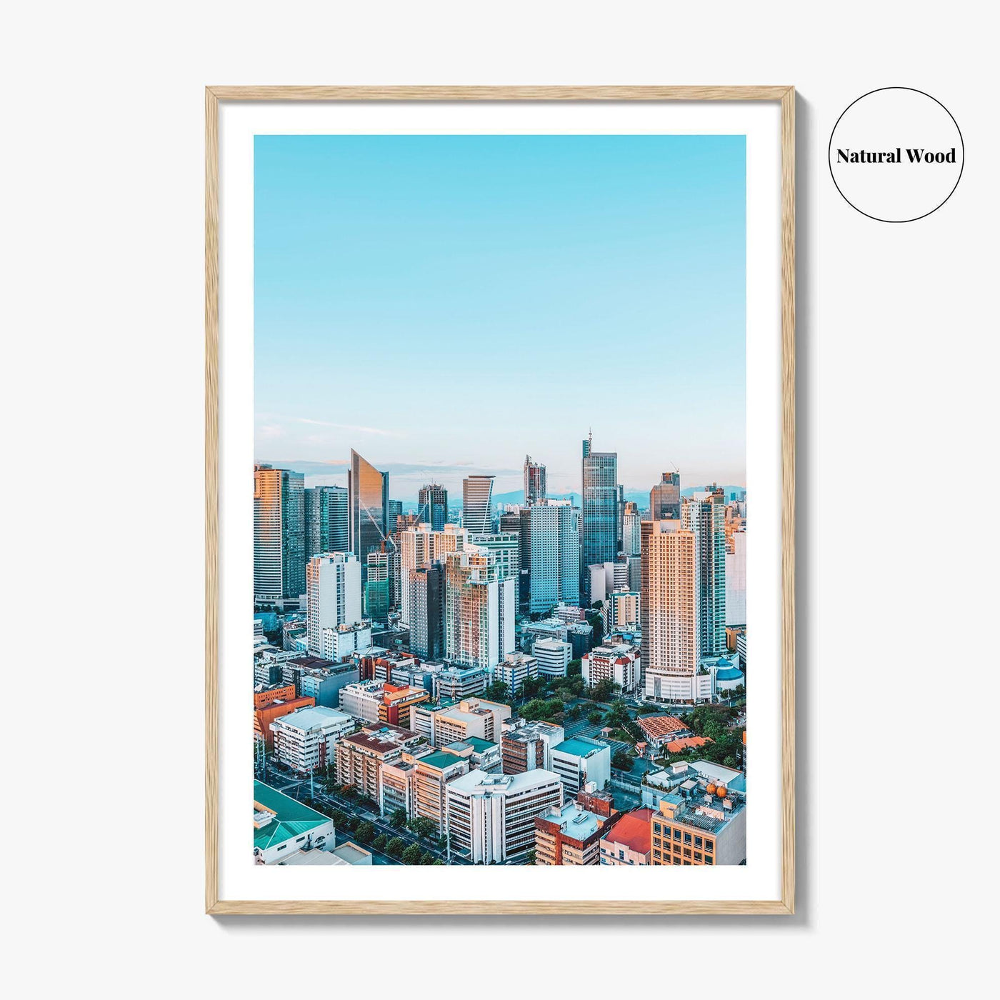 Manila Skyline Fine Art Photo Print, Makati Night, Philippines Poster, Wall Decor