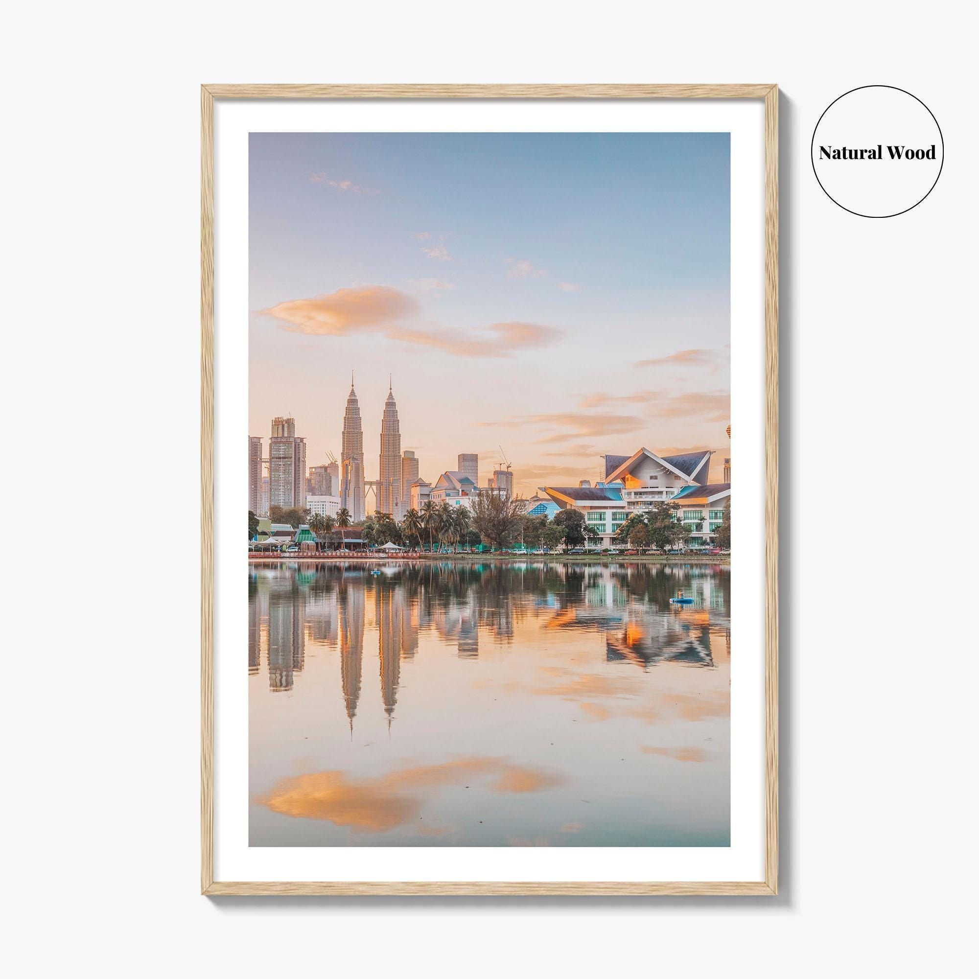 Kuala Lumpur Skyline Fine Art Photo Print, Titiwangsa Park, Malaysia, KL, Waterfront