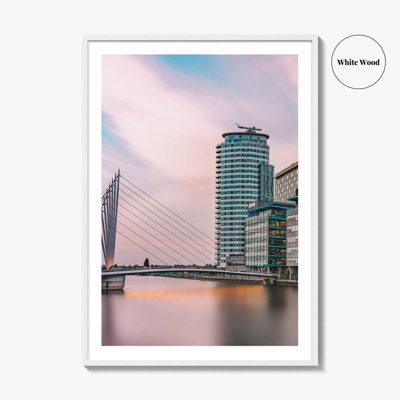 Manchester Fine Art Photo Print, Salford Quays, England UK, Wall Decor Poster