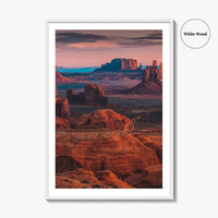Monument Valley Fine Art Photo Print, Hunts Mesa, Arizona Landscape Wall Art Poster