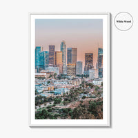 Los Angeles Skyline Fine Art Photo Print, LA, California Poster, USA