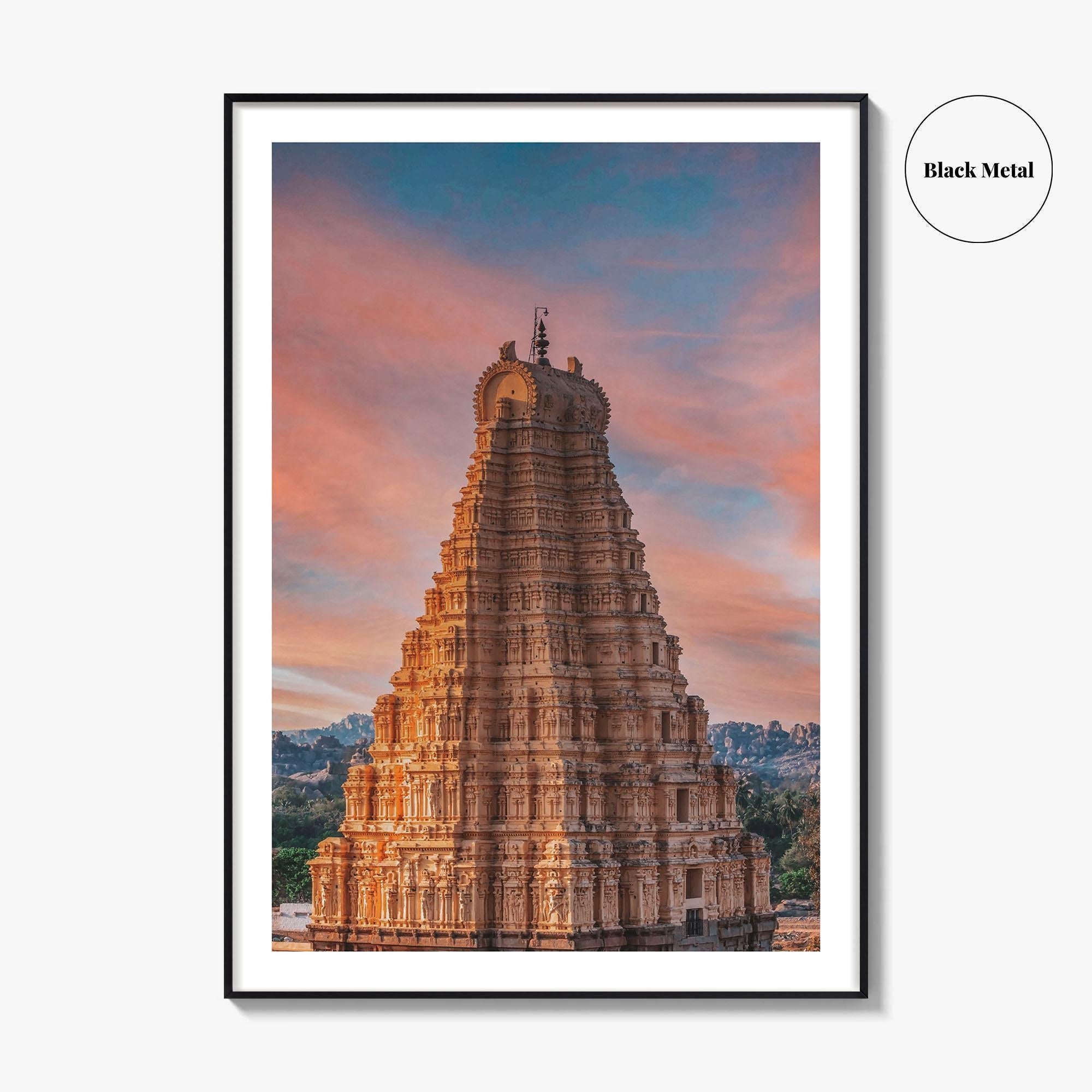 Hampi Fine Art Photo Print, Virupaksha Temple, Karnataka India, Wall Decor Poster
