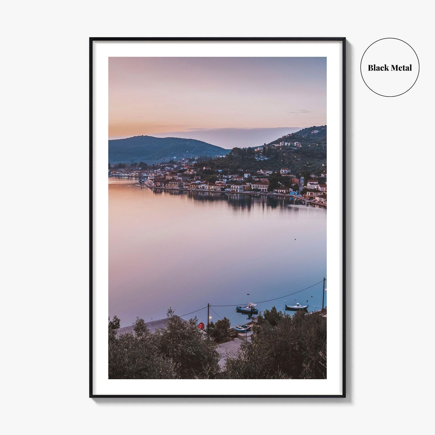 Ithaca Fine Art Photo Print, Vathy Village, Molos Gulf, Greece Wall Poster, Ionian Islands
