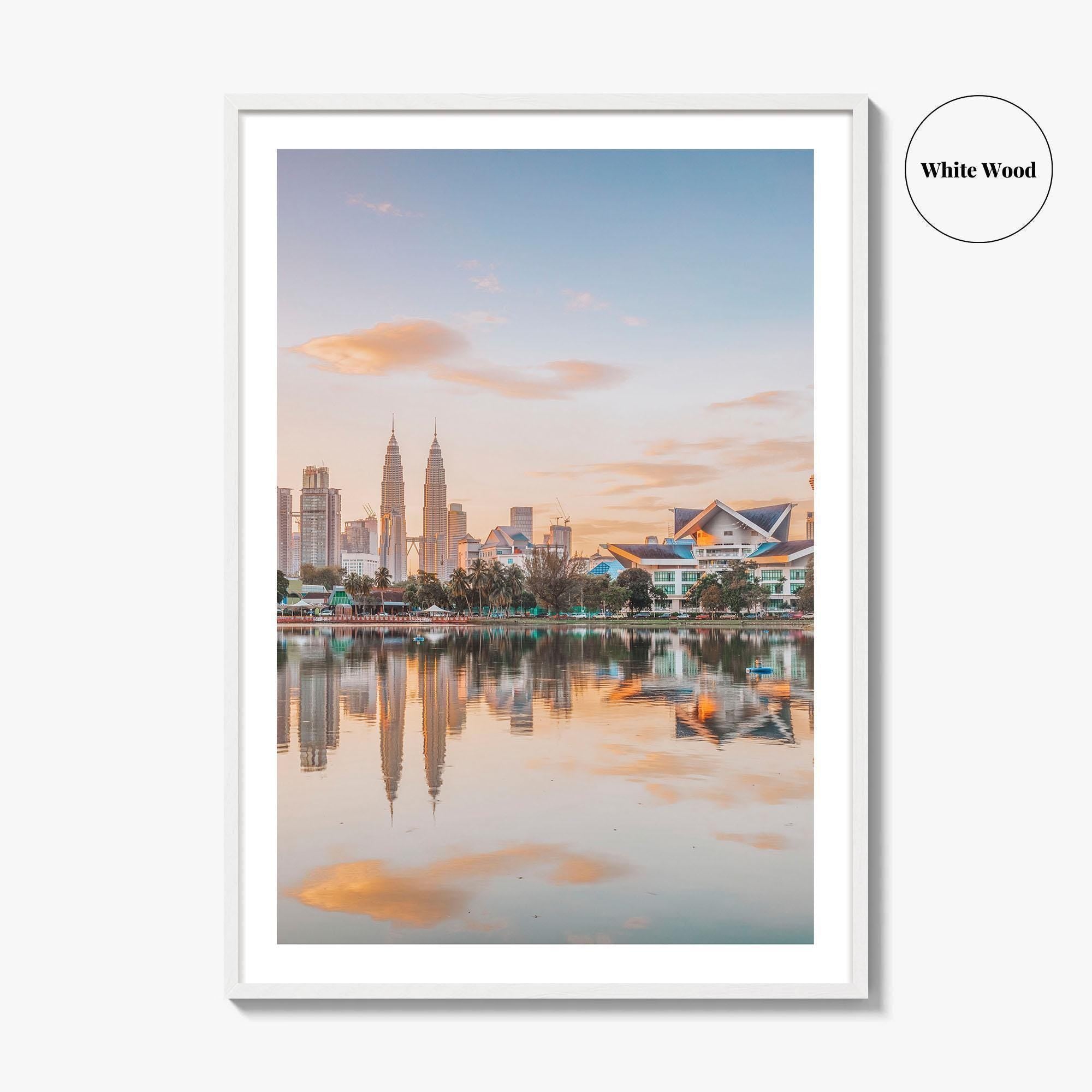 Kuala Lumpur Skyline Fine Art Photo Print, Titiwangsa Park, Malaysia, KL, Waterfront