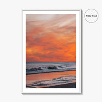 Jones Beach Pink and Orange Fine Art Photo Print, Long Island NY Poster