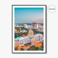 Jackson Mississippi Fine Art Photo Print, Wall Art Poster, USA