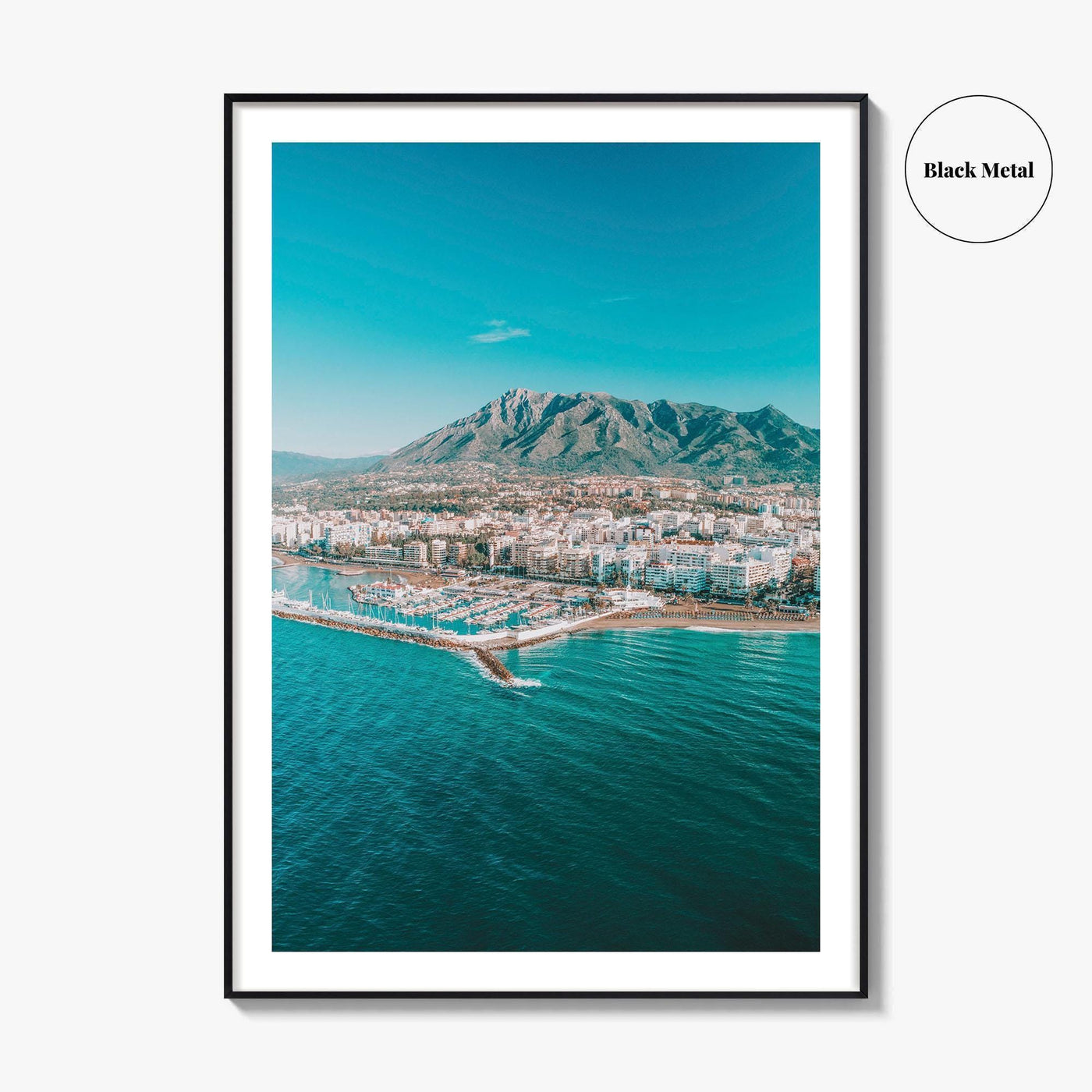 Marbella Fine Art Photo Print, Aerial Panorama, Costa Del Sol, Spain Wall Decor Poster