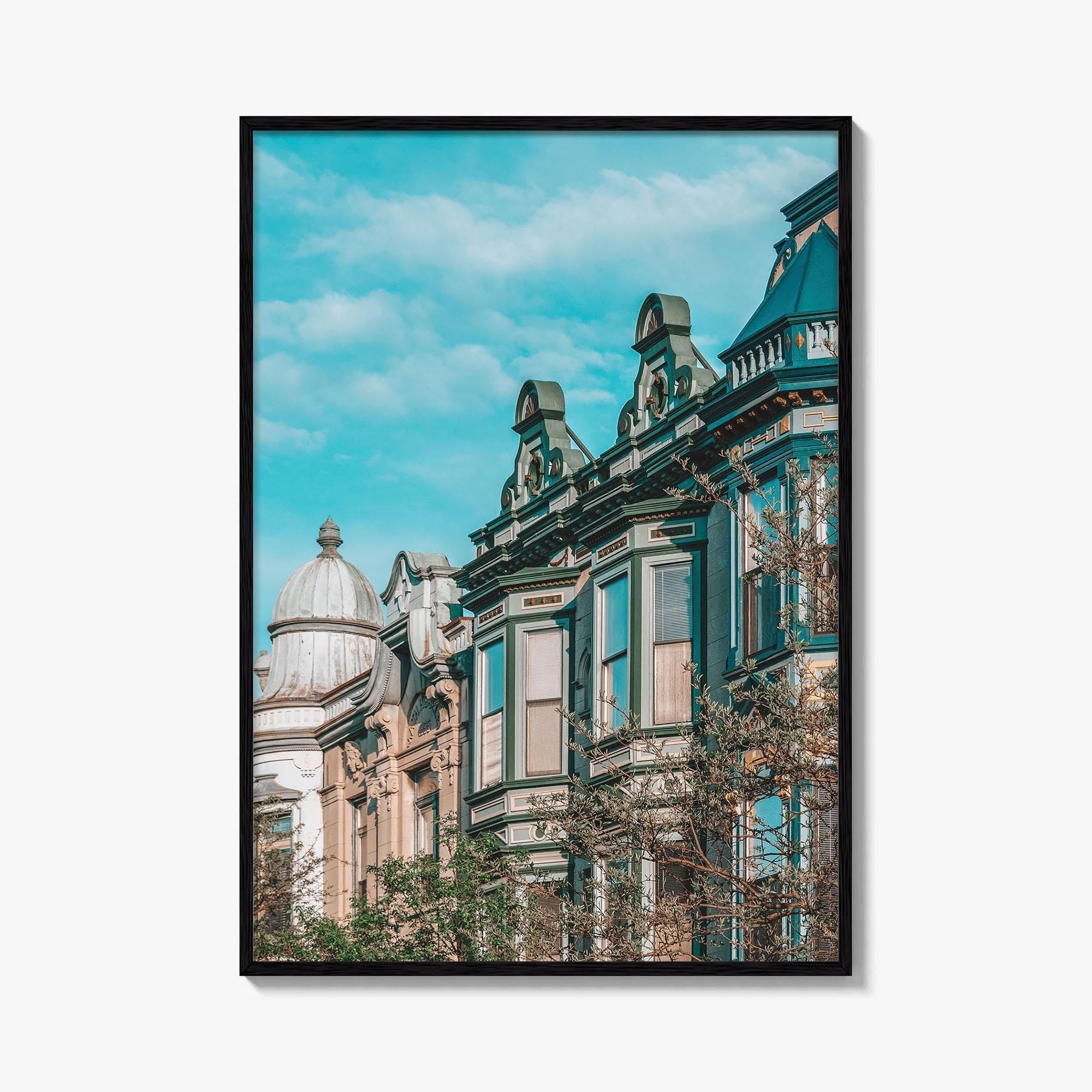Lincoln Park Fine Art Photo Print, Chicago Illinois, Armitage Avenue Architecture, Wall Poster