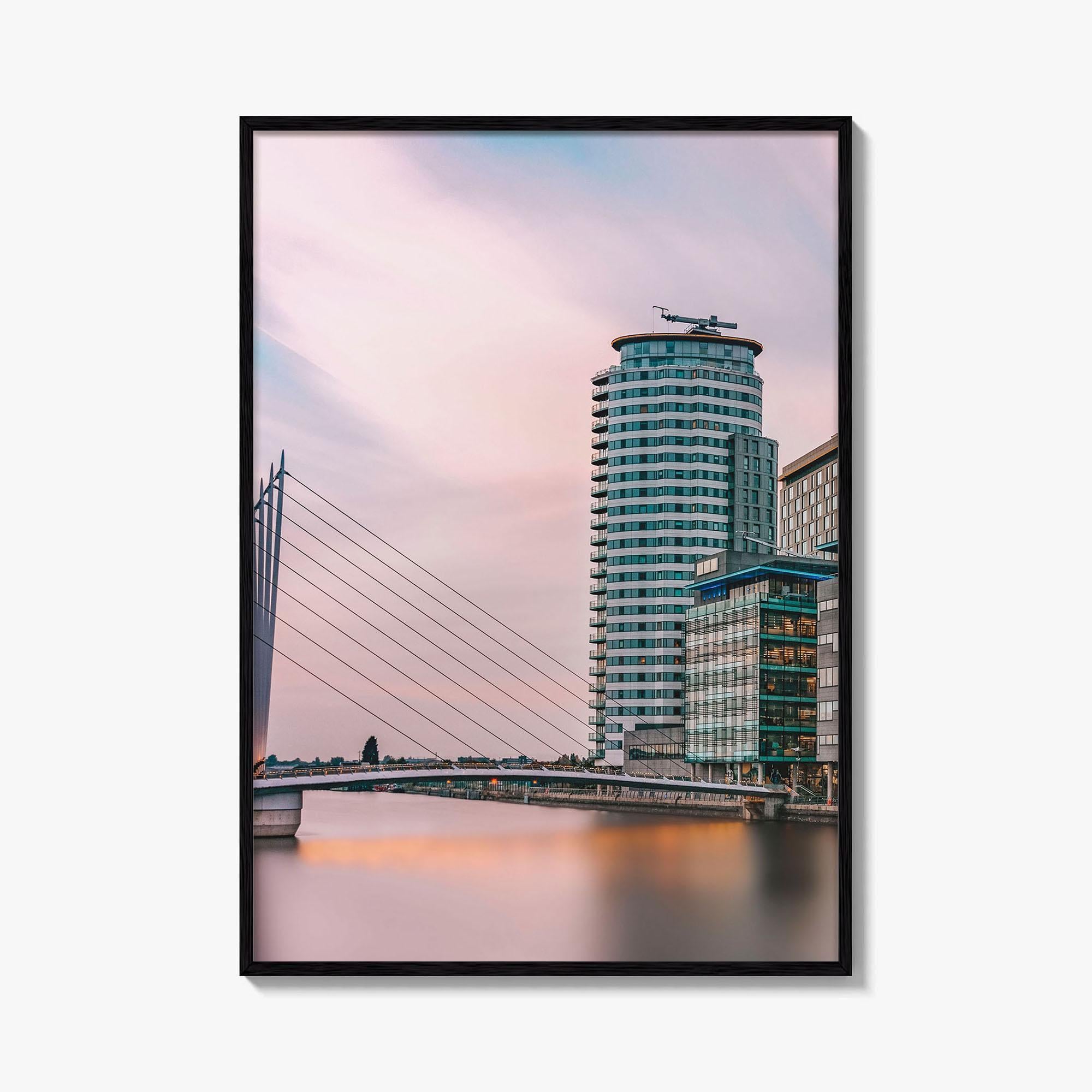 Manchester Fine Art Photo Print, Salford Quays, England UK, Wall Decor Poster