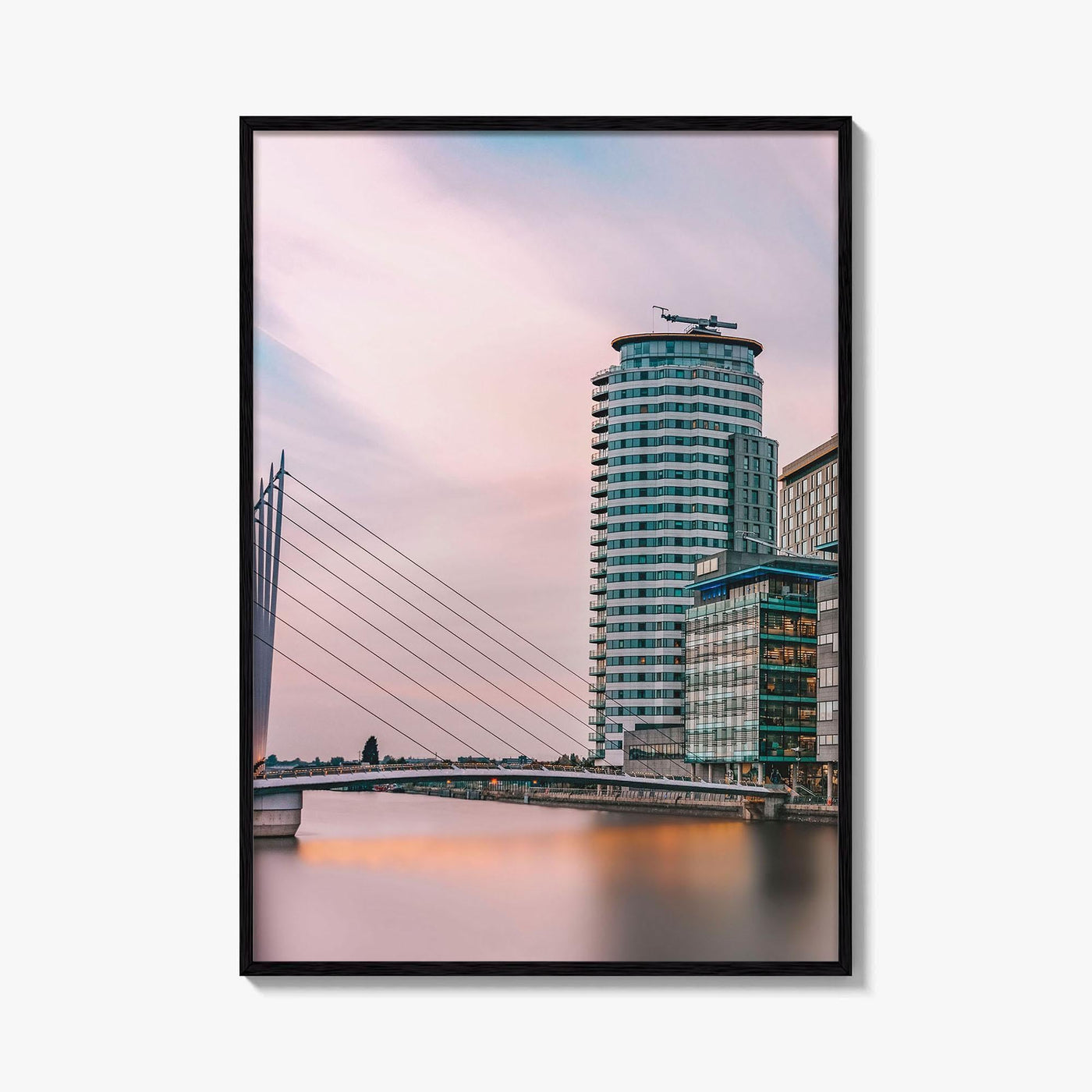 Manchester Fine Art Photo Print, Salford Quays, England UK, Wall Decor Poster