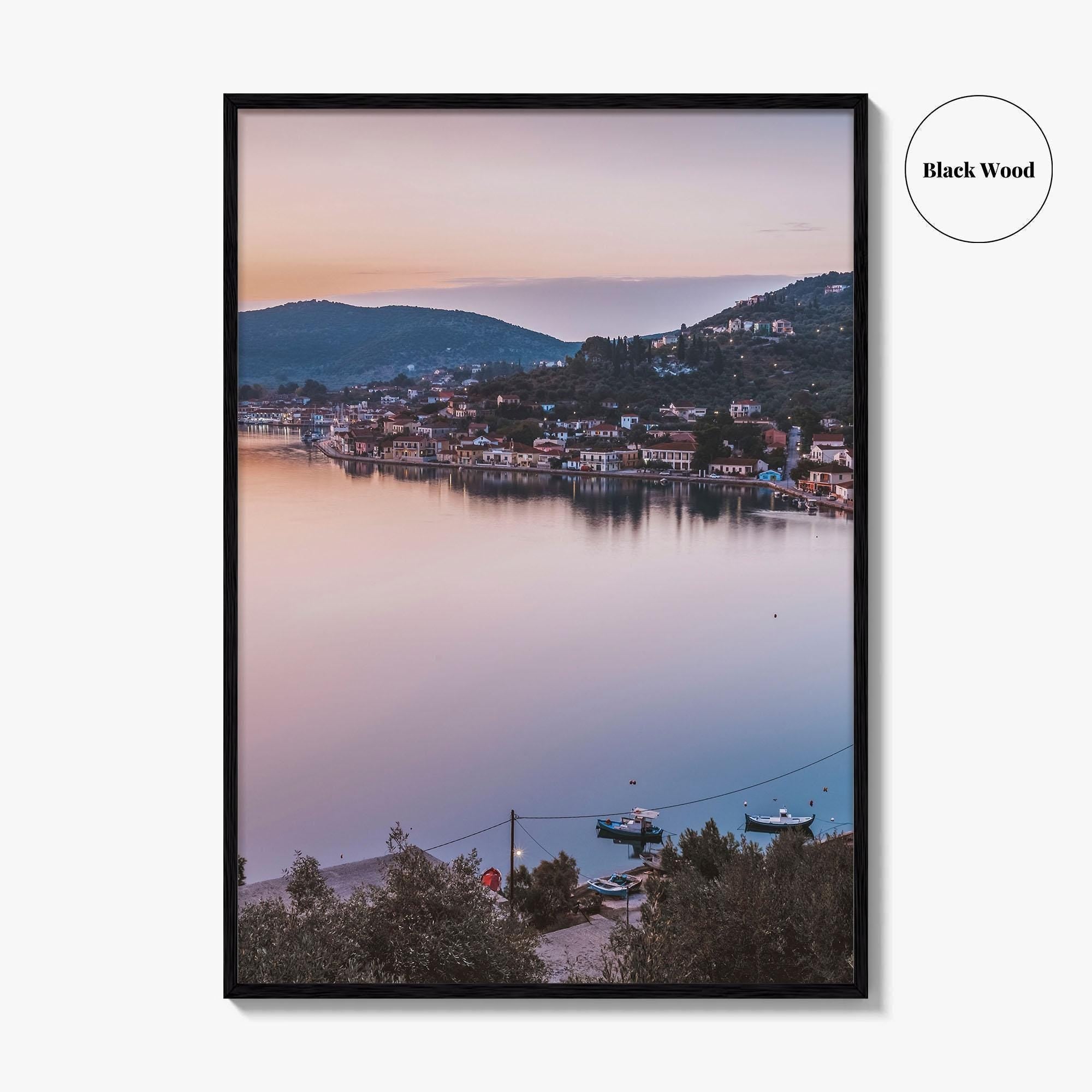 Ithaca Fine Art Photo Print, Vathy Village, Molos Gulf, Greece Wall Poster, Ionian Islands