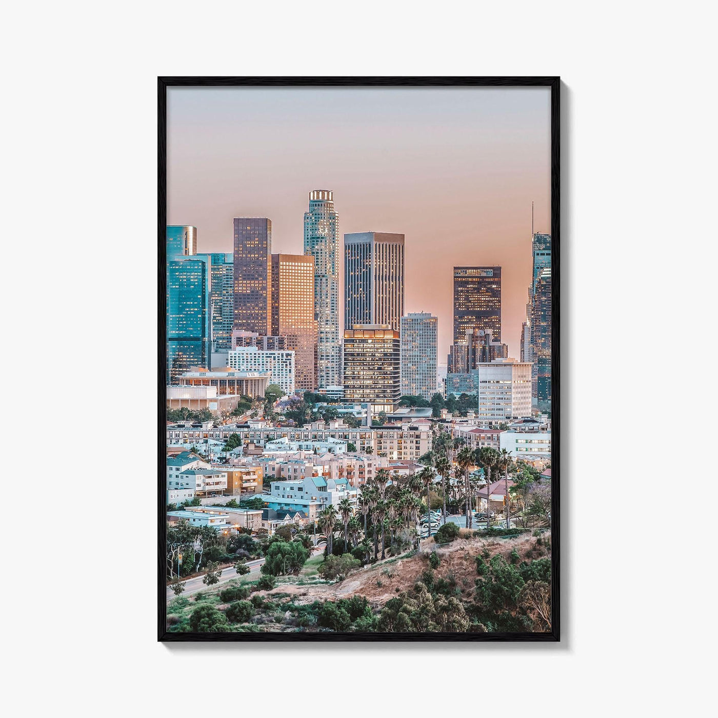 Los Angeles Skyline Fine Art Photo Print, LA, California Poster, USA