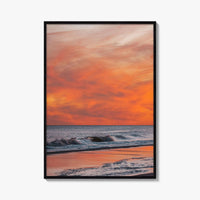Jones Beach Pink and Orange Fine Art Photo Print, Long Island NY Poster