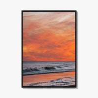 Jones Beach Pink and Orange Fine Art Photo Print, Long Island NY Poster