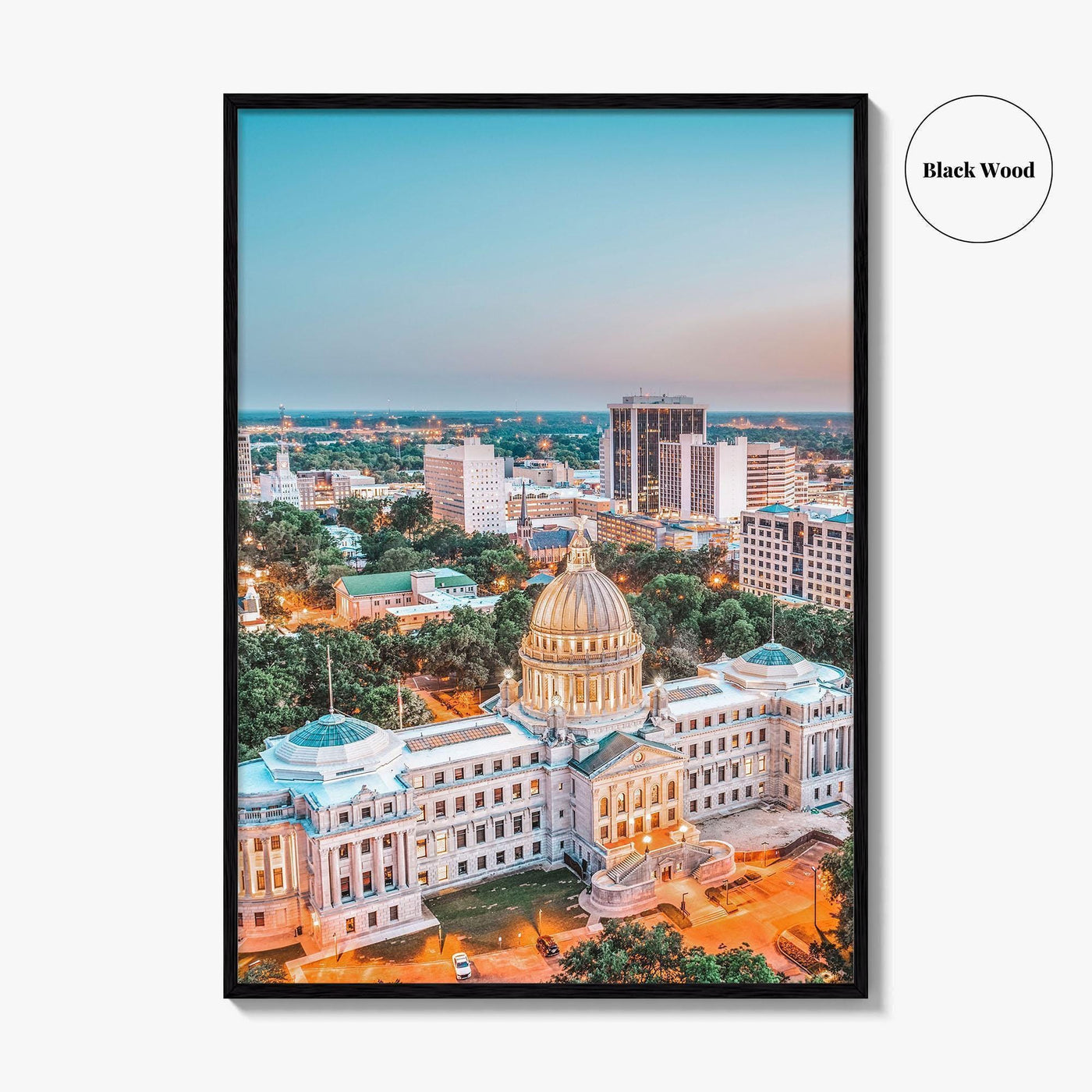 Jackson Mississippi Fine Art Photo Print, Wall Art Poster, USA