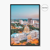 Jackson Mississippi Fine Art Photo Print, Wall Art Poster, USA