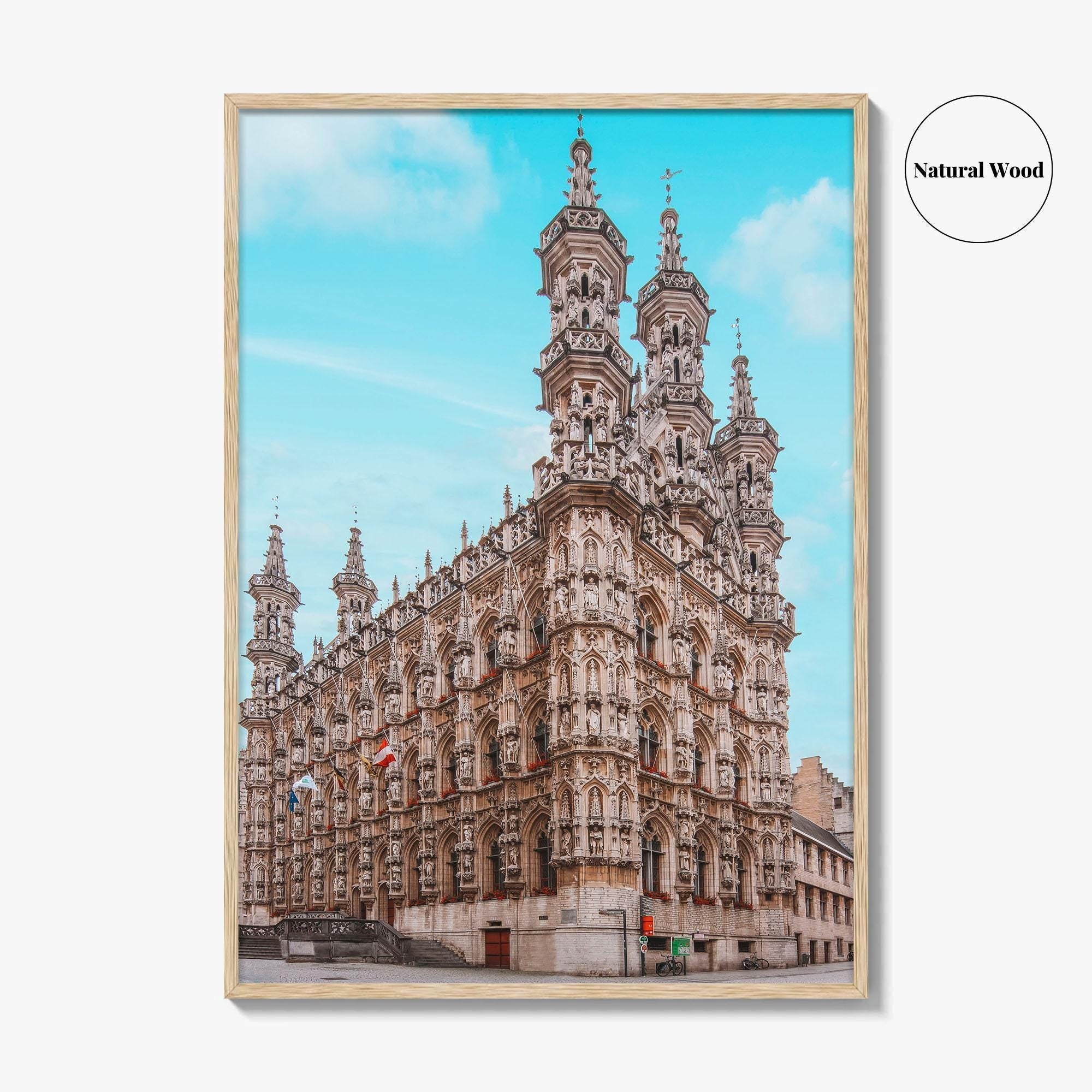 Leuven Fine Art Photo Print, City Hall, Belgium Wall Decor, Flemish Brabant