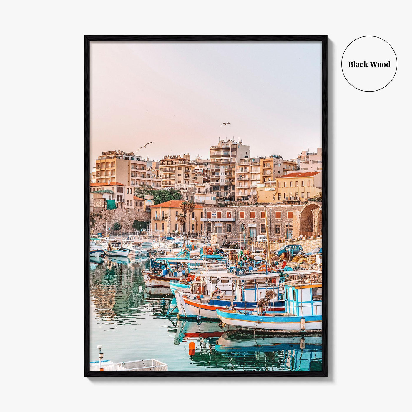 Heraklion Fine Art Photo Print, Crete Greece, Old Port Wall Decor Poster, Iraklio