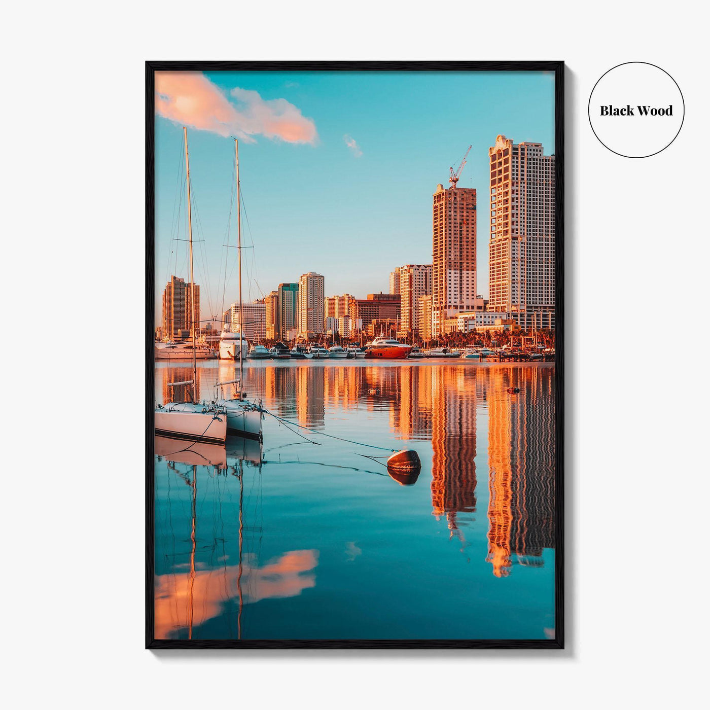 Manila Skyline Fine Art Photo Print, Manila Bay, Philippines Wall Decor Poster