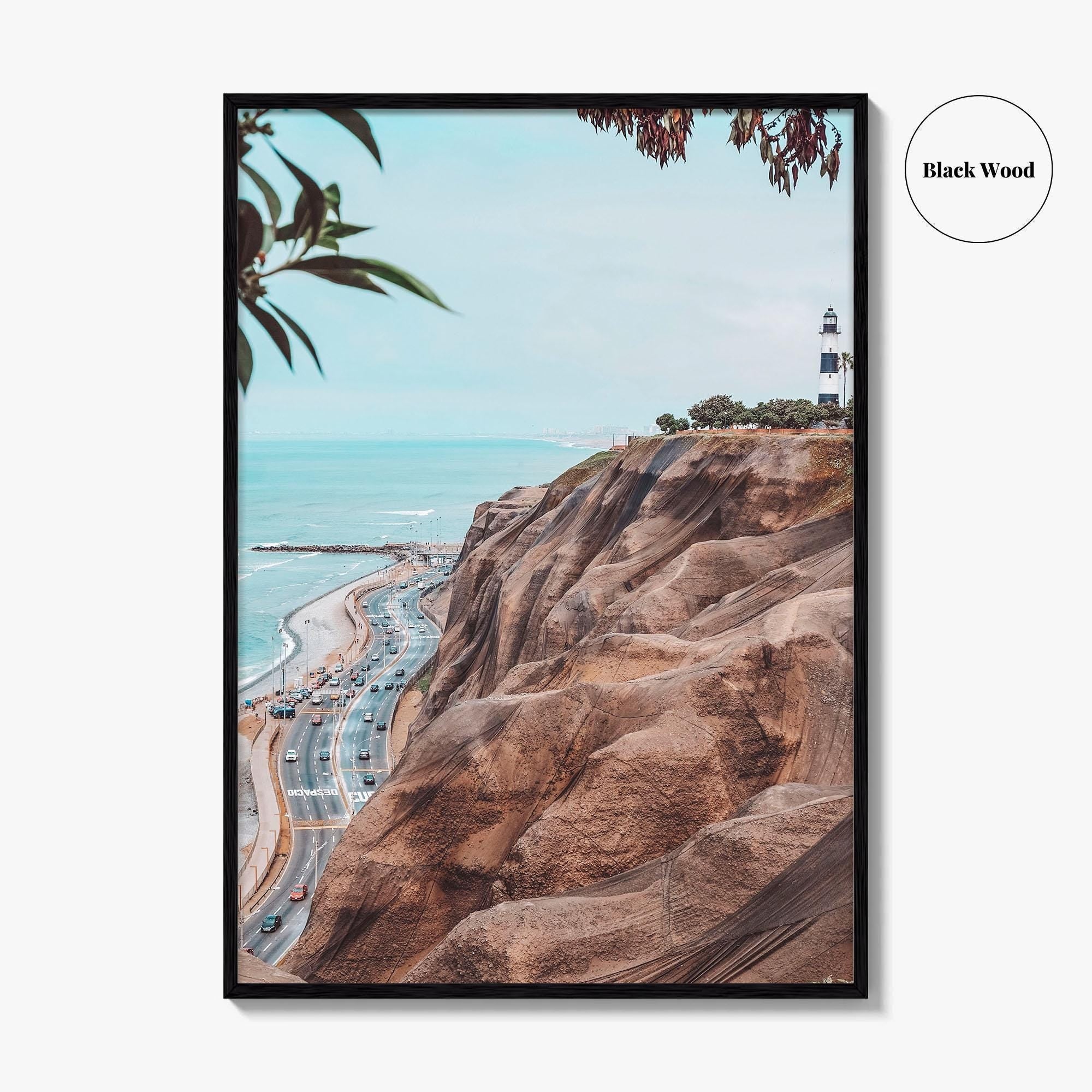 Lima Fine Art Photo Print, La Marina Lighthouse, Miraflores Peru Wall Poster