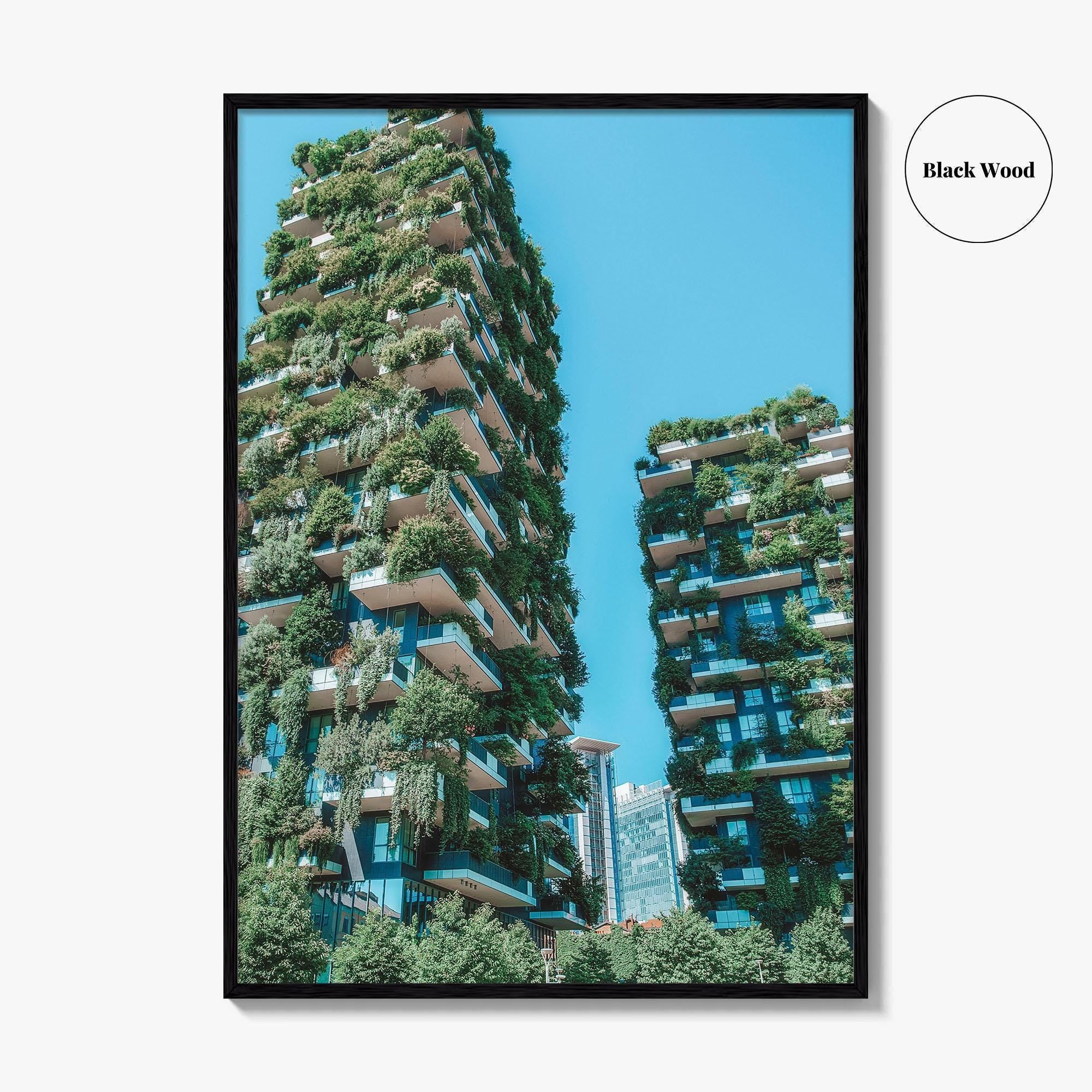 Milan Fine Art Photo Print, Bosco Verticale Vertical Forest, Milano Italy Wall Decor Poster