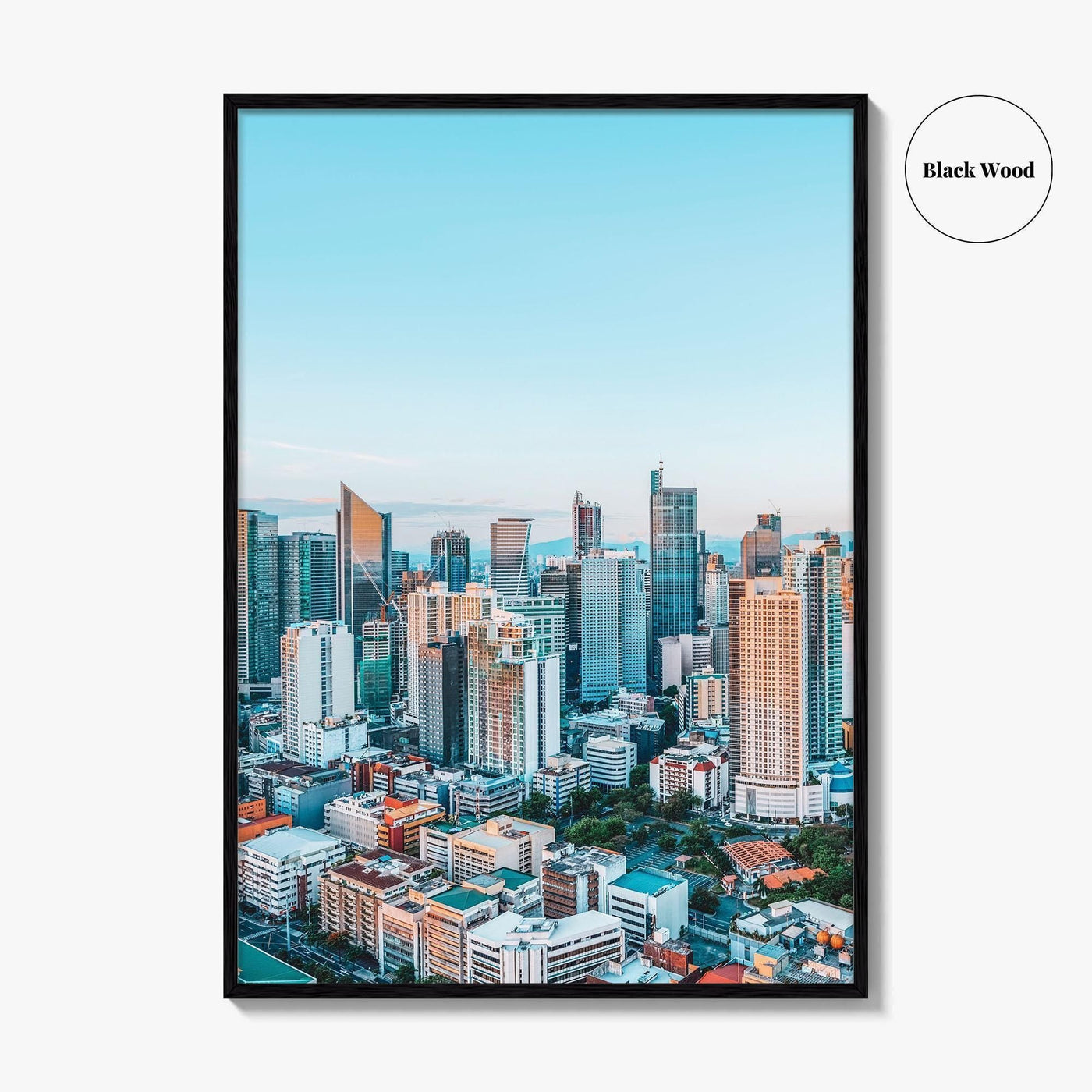 Manila Skyline Fine Art Photo Print, Makati Night, Philippines Poster, Wall Decor