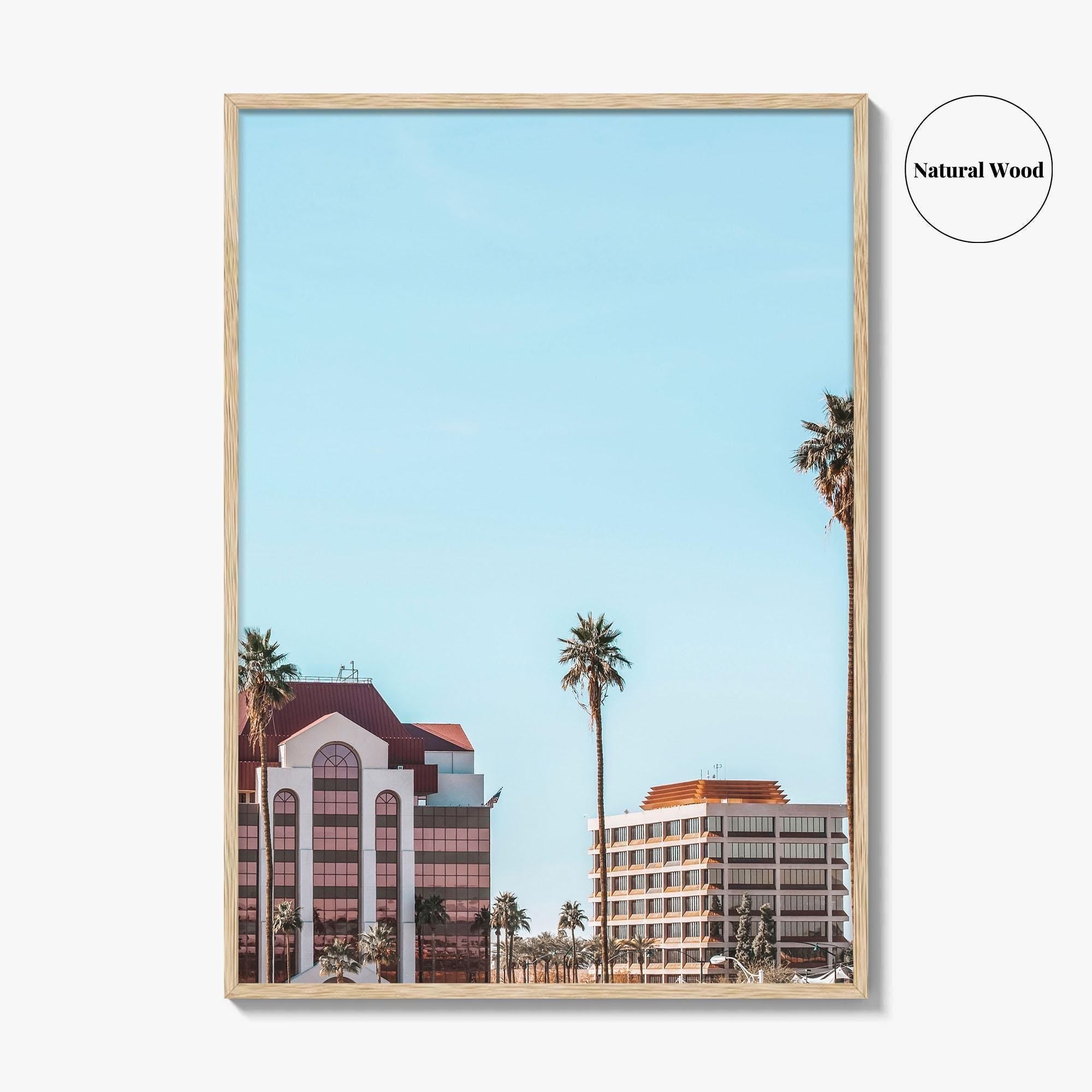 Mesa Skyline Fine Art Photo Print, Downtown Wall Decor, Arizona AZ Poster, USA
