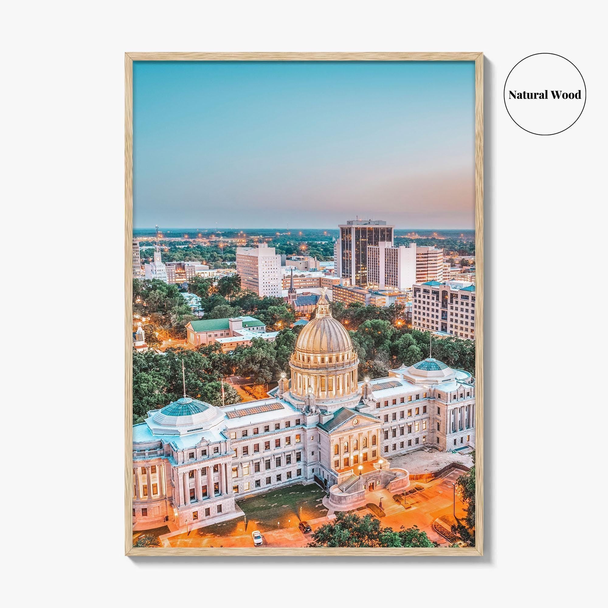 Jackson Mississippi Fine Art Photo Print, Wall Art Poster, USA