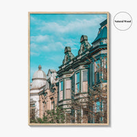 Lincoln Park Fine Art Photo Print, Chicago Illinois, Armitage Avenue Architecture, Wall Poster