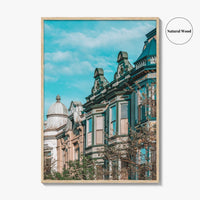 Lincoln Park Fine Art Photo Print, Chicago Illinois, Armitage Avenue Architecture, Wall Poster