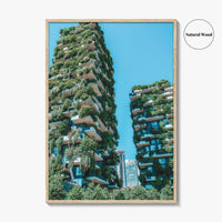 Milan Fine Art Photo Print, Bosco Verticale Vertical Forest, Milano Italy Wall Decor Poster