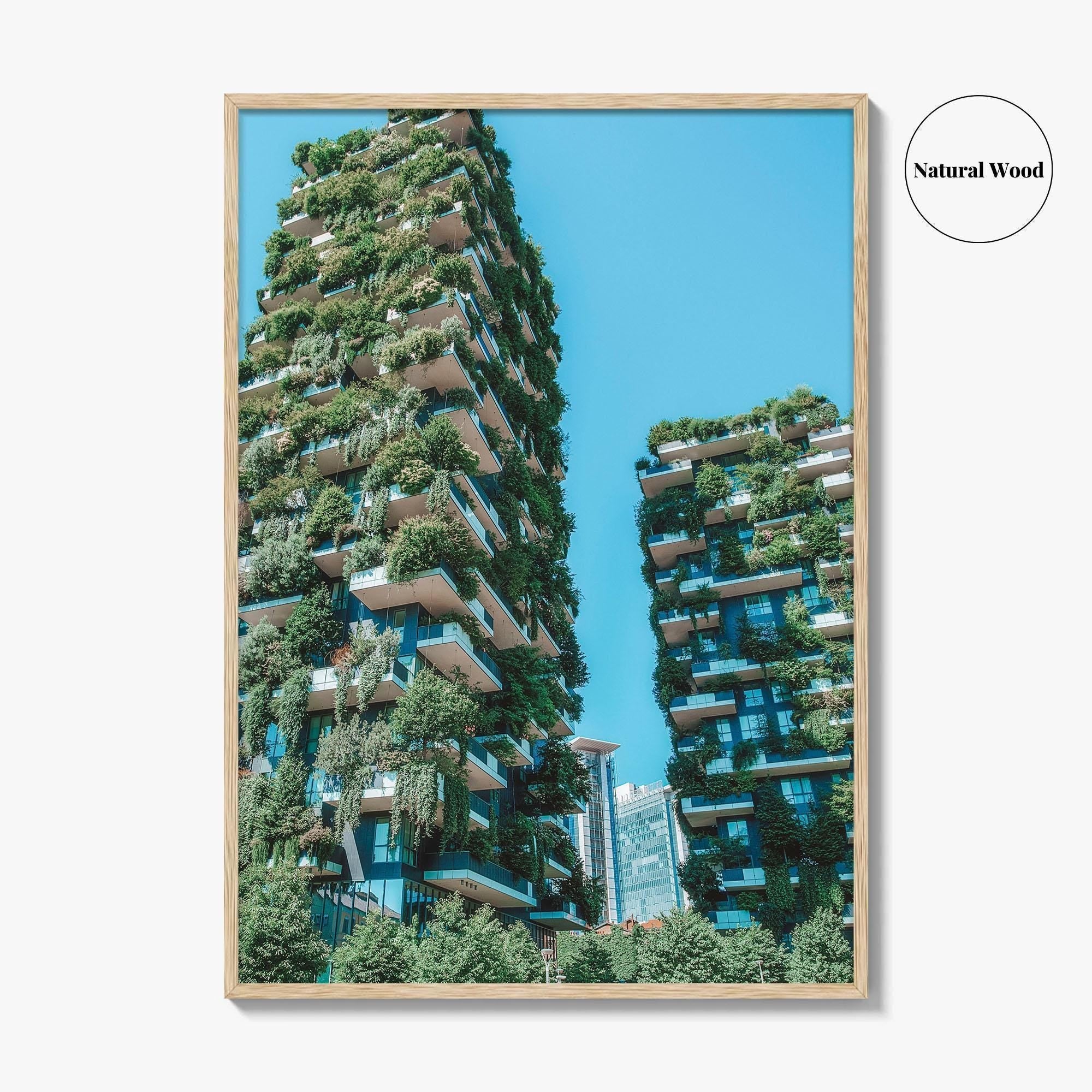 Milan Fine Art Photo Print, Bosco Verticale Vertical Forest, Milano Italy Wall Decor Poster