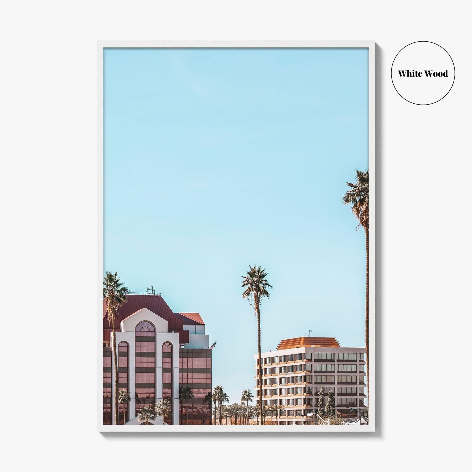 Mesa Skyline Fine Art Photo Print, Downtown Wall Decor, Arizona AZ Poster, USA