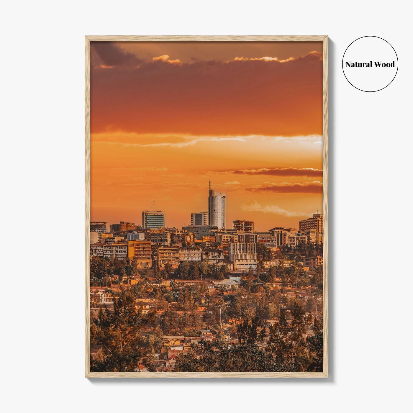 Kigali Skyline Fine Art Photo Print, Rwanda Wall Decor Poster, Downtown Skyscraper