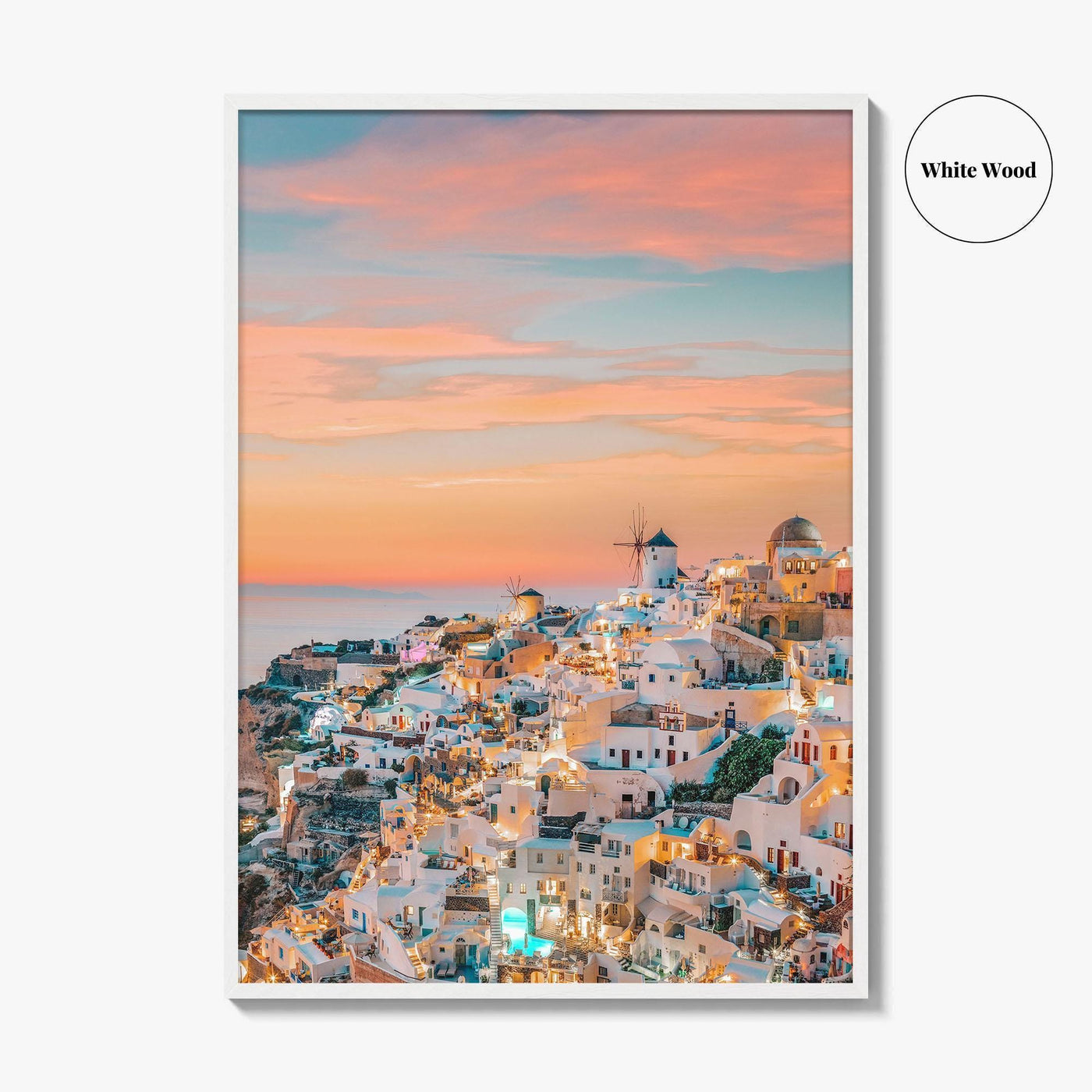 Oia Santorini Greece Fine Art Photo Print, Greek Island Wall Decor Poster