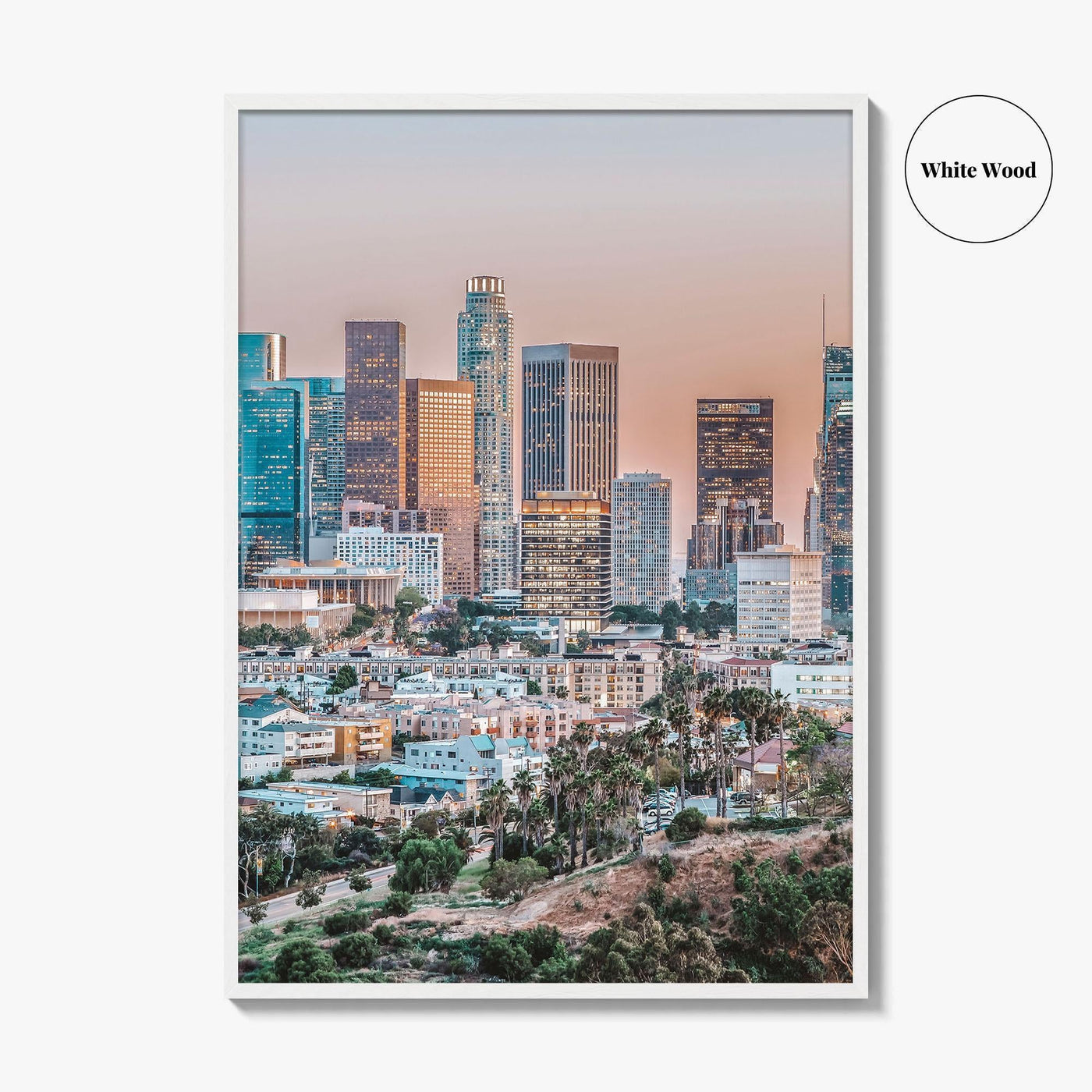Los Angeles Skyline Fine Art Photo Print, LA, California Poster, USA