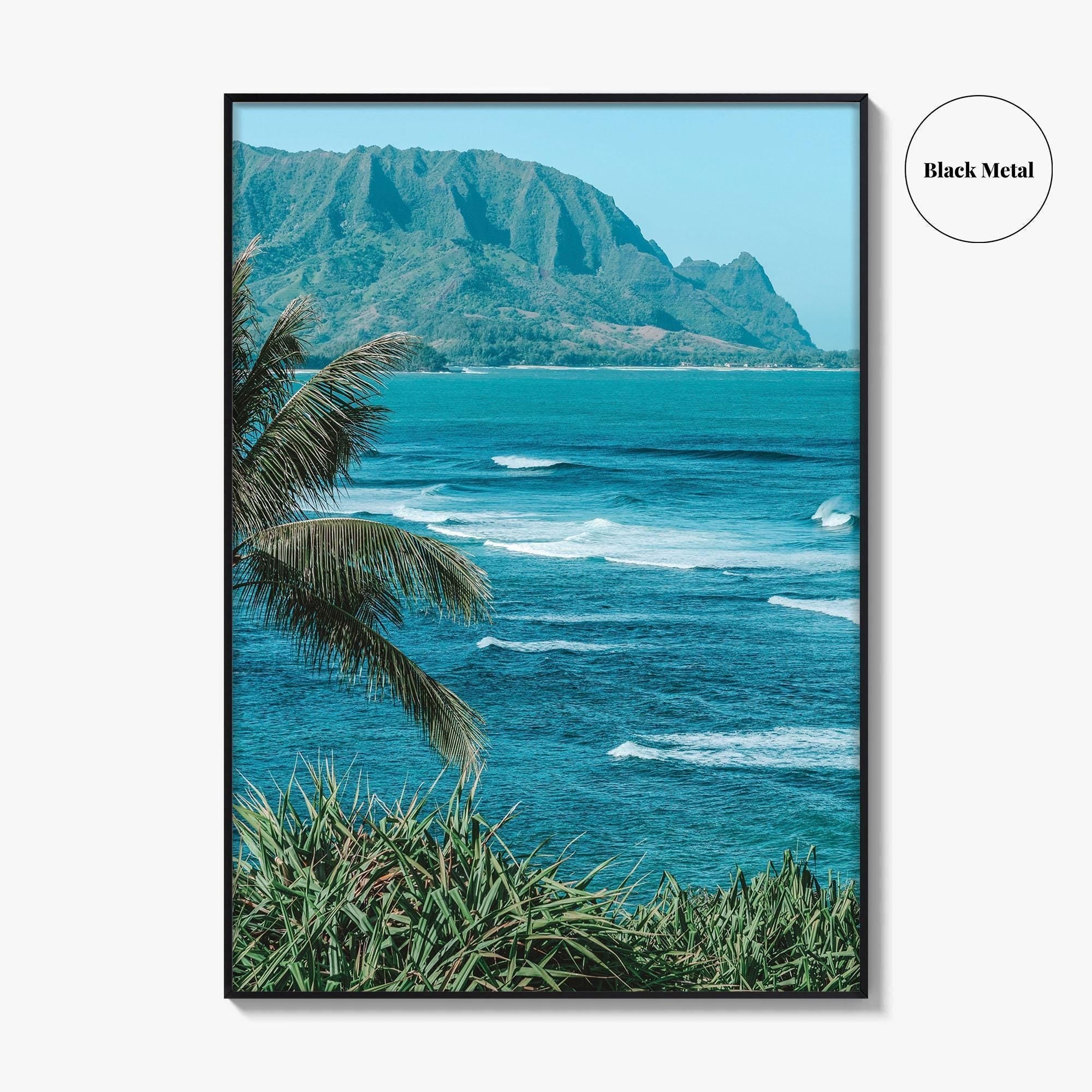 Hanalei Bay Fine Art Photo Print, Kauai Hawaii Poster