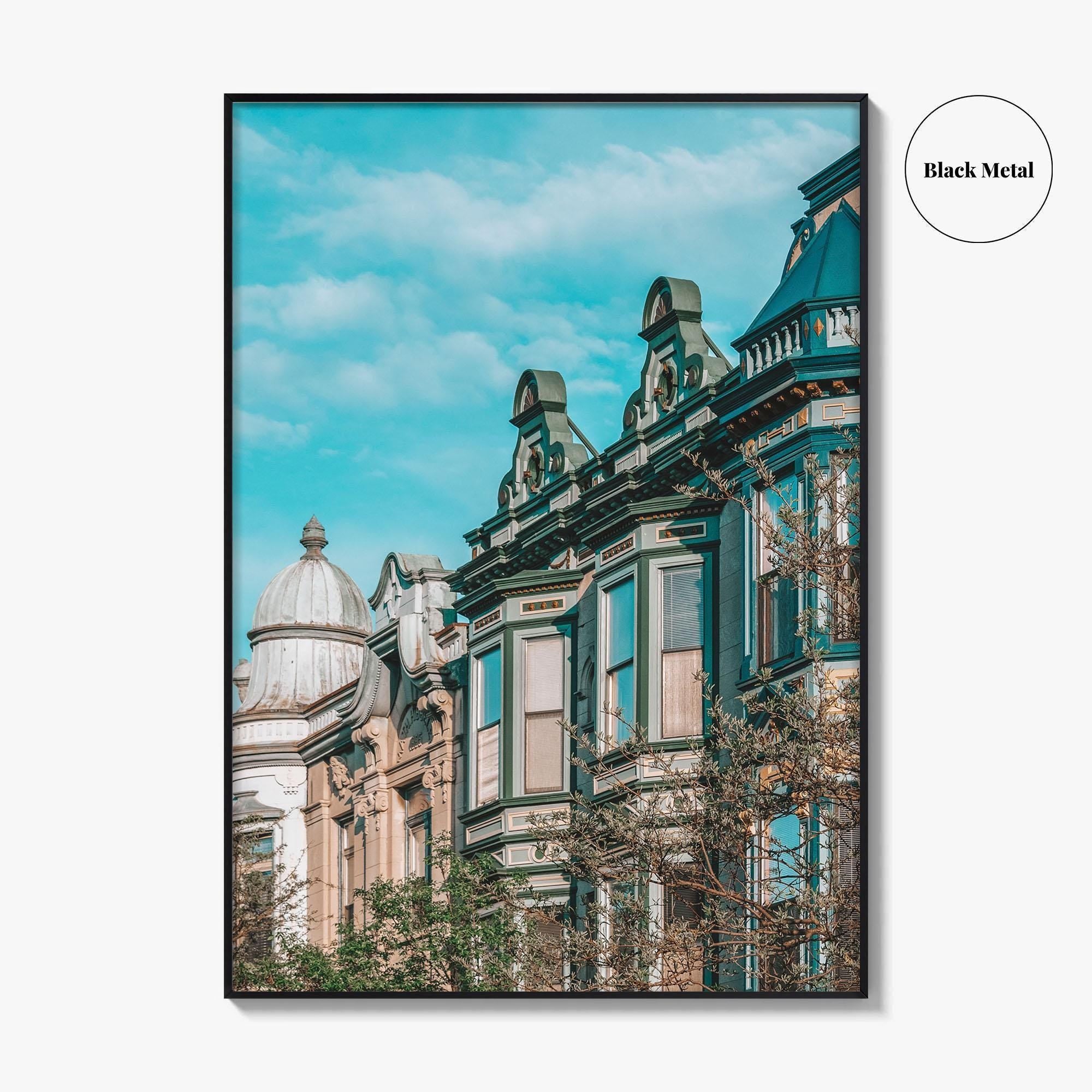 Lincoln Park Fine Art Photo Print, Chicago Illinois, Armitage Avenue Architecture, Wall Poster