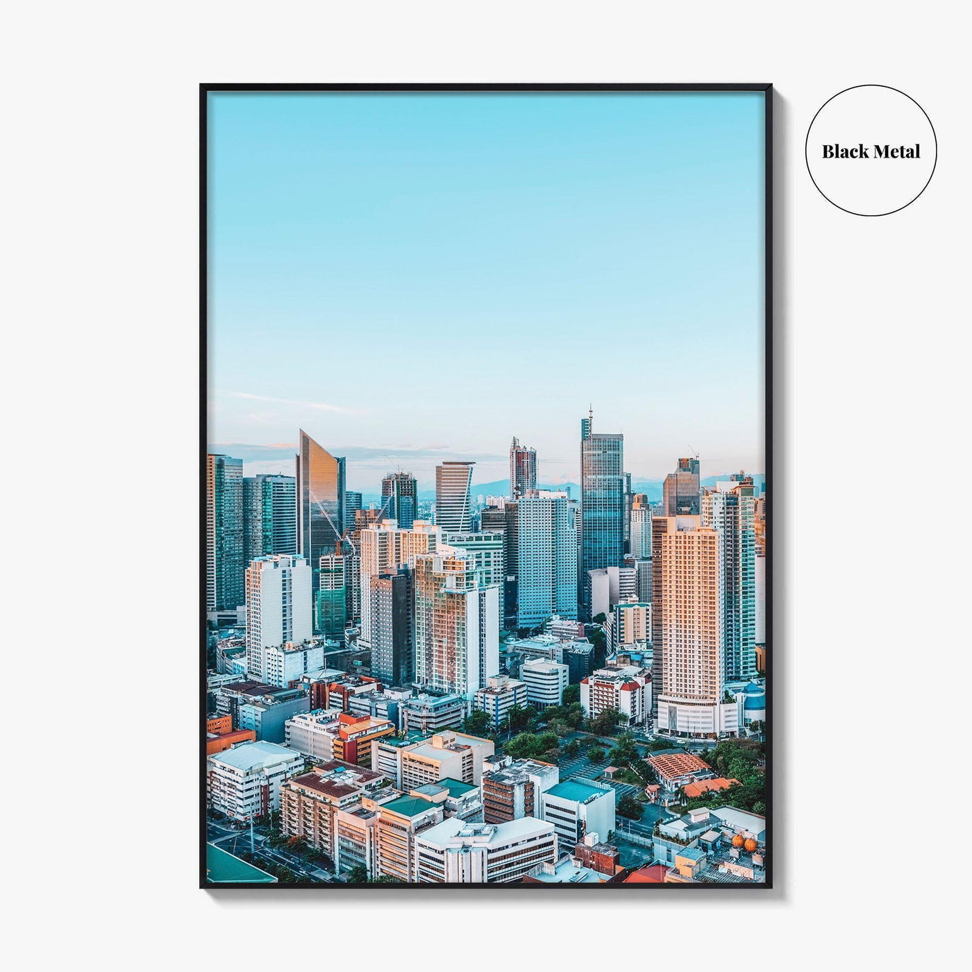Manila Skyline Fine Art Photo Print, Makati Night, Philippines Poster, Wall Decor