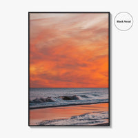 Jones Beach Pink and Orange Fine Art Photo Print, Long Island NY Poster
