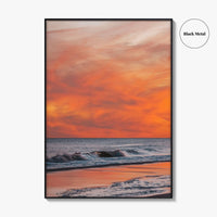 Jones Beach Pink and Orange Fine Art Photo Print, Long Island NY Poster