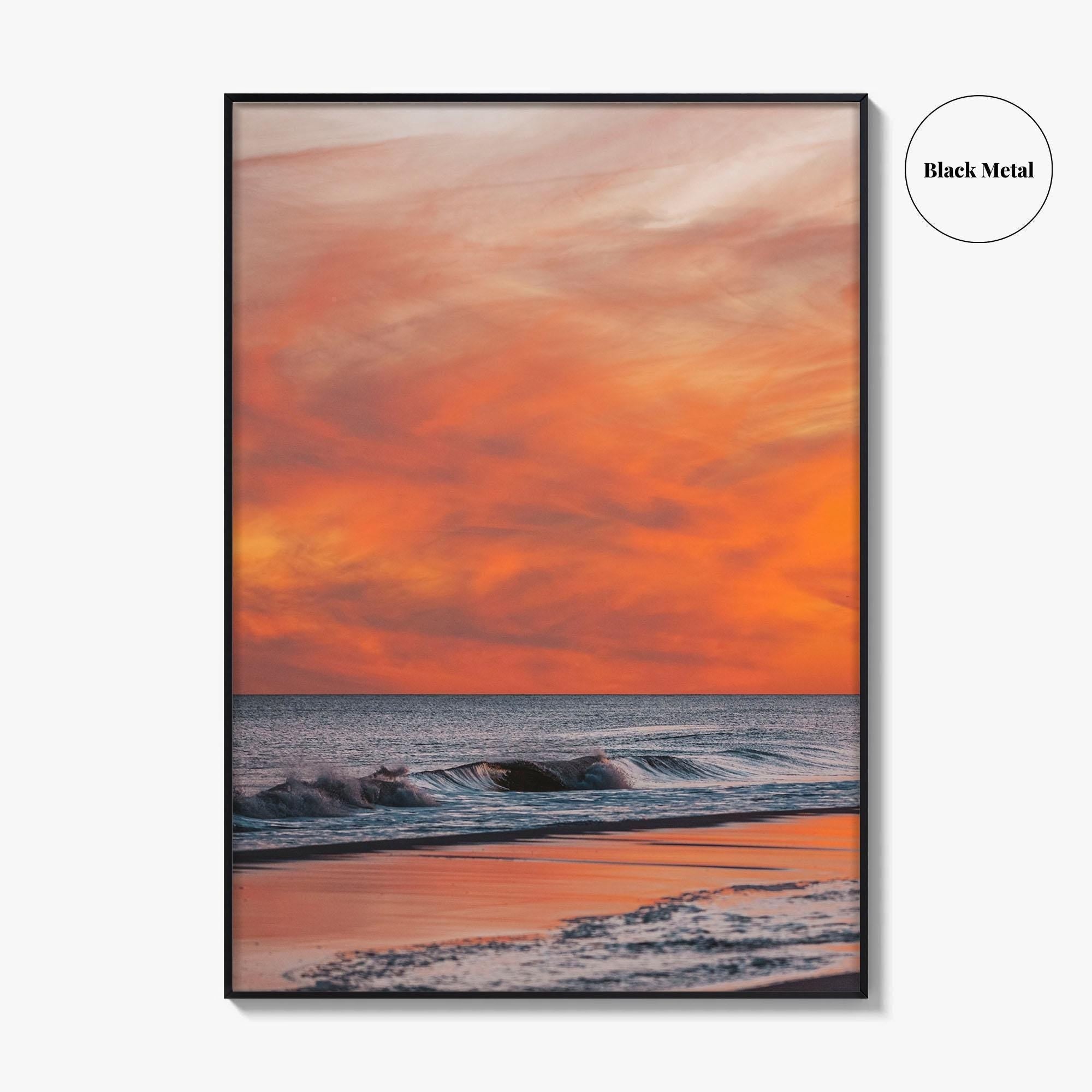 Jones Beach Pink and Orange Fine Art Photo Print, Long Island NY Poster
