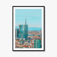 Milan Skyline Fine Art Photo Print, Milano, Lombardy, Italy Wall Poster