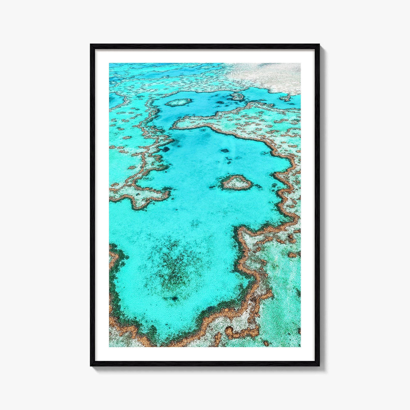 Great Barrier Reef Fine Art Photo Print, Heart Reef Whitsundays Queensland Australia Poster