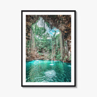 Ik Kil Cenote Mexico Fine Art Photo Print, Yucatan Peninsula, Chichen Itza Poster
